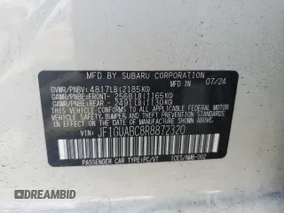 2024 Subaru Impreza with VIN JF1GUABC8R8872320, listed as a Copart auction lot 62474115 with 10,881 mi miles and Salvage title. Bid and sale history available at DreamBid. Image 13.