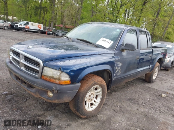2004 Dodge Dakota Sport with VIN 1D7HL38K34S782067, listed as a IAAI auction lot 42012642 with 113,921 mi miles. Bid and sale history available at carsss.com. Image 2.