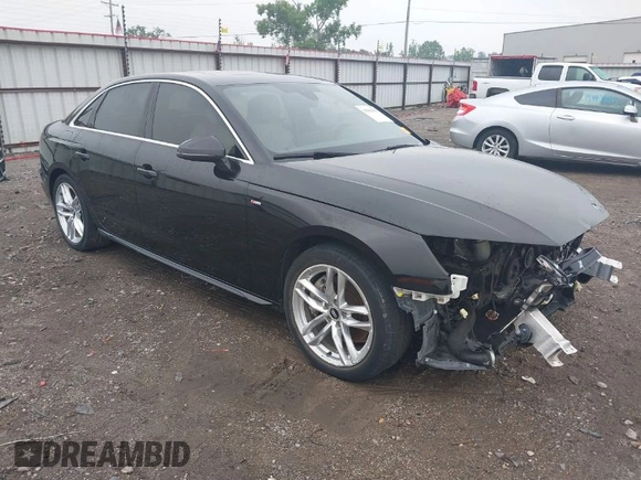 2020 Audi A4 Premium Plus with VIN WAUENAF41LA052093, listed as a IAAI auction lot 39436553 with 30,810 mi miles and . Bid and sale history available at carsss.com. Image 1.