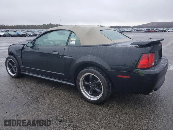 2001 Ford Mustang GT Deluxe with VIN 1FAFP45X91F136800, listed as a Copart auction lot 81303544 with 101,864 mi miles and Salvage Title. Bid and sale history available at carsss.com. Image 2.