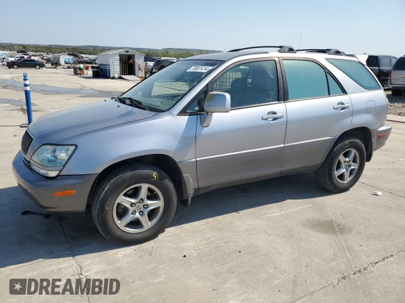 2002 Lexus RX 300 with VIN JTJGF10U720143078, listed as a Copart auction lot 76001414 with 229,752 mi miles and Salvage Title. Bid and sale history available at carsss.com. Image 1.