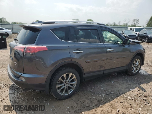 2016 Toyota RAV4 Limited z VIN JTMDFREV4GJ092789, wystawiony jako Copart lot #60430715 z przebiegiem Nie podano mil oraz Szkoda całkowita • Salvage title. Historia ofert i sprzedaży dostępna na DreamBid. Obrazek 3.