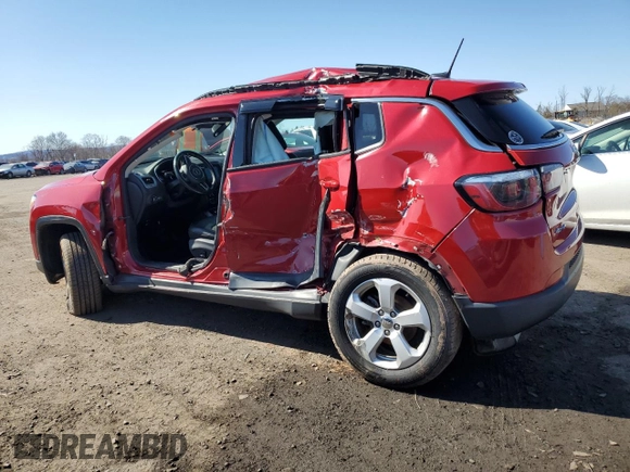 2018 Jeep Compass Latitude with VIN 3C4NJDBB3JT256453, listed as a Copart auction lot 49416085 with Not Provided miles and Salvage Title. Bid and sale history available at carsss.com. Image 2.