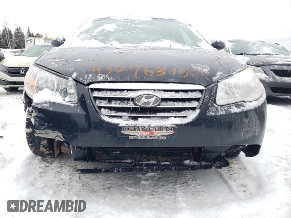 2009 Hyundai Elantra with VIN KMHDT45D29U783660, listed as a Copart auction lot 43276315 with 204,386 mi miles and Salvage title. Bid and sale history available at DreamBid. Image 5.