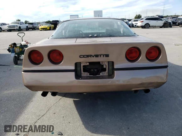 1985 Chevrolet Corvette with VIN 1G1YY0785F5124812, listed as a Copart auction lot 60605264 with 880,422 mi miles and Salvage Title. Bid and sale history available at carsss.com. Image 6.