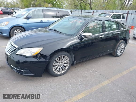 2012 Chrysler 200 Limited with VIN 1C3CCBCB5CN257373, listed as a IAAI auction lot 42111275 with 147,741 mi miles. Bid and sale history available at carsss.com. Image 2.