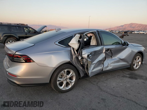 2023 Honda Accord LX with VIN 1HGCY1F28PA043849, listed as a Copart auction lot 44379975 with 49,829 mi miles and Salvage Title. Bid and sale history available at DreamBid. Image 3.