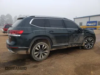 2021 Volkswagen Atlas SEL Premium R-Line with VIN 1V2FR2CA5MC602492, listed as a Copart auction lot 80429244 with 61,384 mi miles and Salvage title. Bid and sale history available at DreamBid. Image 3.