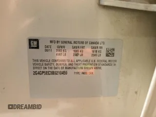 2011 Buick Regal CXL RL2 с VIN 2G4GP5EC3B9210459, выставлен на аукционе Copart как лот 62336654 с пробегом 126 767 миль миль и Списание • Salvage title. История ставок и продаж доступна на DreamBid. Изображение 12.
