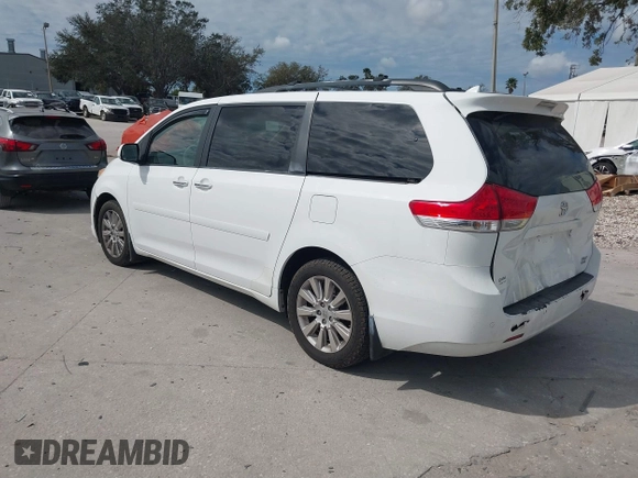 2011 Toyota Sienna XLE with VIN 5TDDK3DC6BS029472, listed as a IAAI auction lot 41554859 with 145,393 mi miles. Bid and sale history available at carsss.com. Image 3.