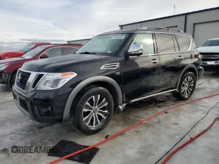 2020 Nissan Armada SL with VIN JN8AY2NC3L9621331, listed as a Copart auction lot 43926685 with 116,566 mi miles and Salvage Title. Bid and sale history available at carsss.com. Image 1.
