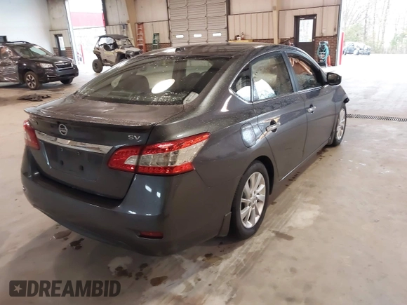 2015 Nissan Sentra SV with VIN 3N1AB7AP2FY240087, listed as a IAAI auction lot 41854605 with 139,618 mi miles. Bid and sale history available at carsss.com. Image 4.