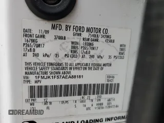 2010 Ford Expedition EL SSV with VIN 1FMJK1F57AEA88181, listed as a Copart auction lot 89311385 with 296,755 mi miles and Salvage Title. Bid and sale history available at carsss.com. Image 13.