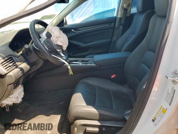 2021 Honda Accord EX-L with VIN 1HGCV1F51MA059843, listed as a Copart auction lot 58051255 with 35,719 mi miles and Salvage title. Bid and sale history available at DreamBid. Image 7.