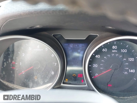 2012 Hyundai Veloster w/Gray Int with VIN KMHTC6AD7CU050444, listed as a IAAI auction lot 42170272 with 121,478 mi miles and . Bid and sale history available at DreamBid. Image 7.