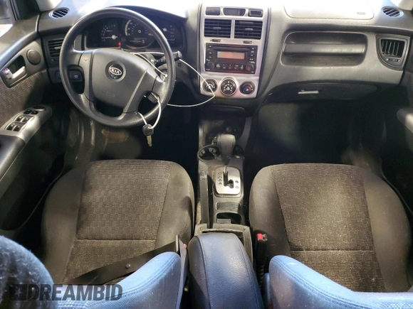 2005 Kia Sportage LX with VIN KNDJE723957069595, listed as a Copart auction lot 80123084 with Not Provided miles and Salvage Title. Bid and sale history available at carsss.com. Image 8.