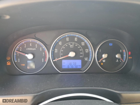 2008 Hyundai Santa Fe SE with VIN 5NMSH13E48H141681, listed as a Copart auction lot 49702075 with 67,678 mi miles and Salvage Title. Bid and sale history available at carsss.com. Image 9.