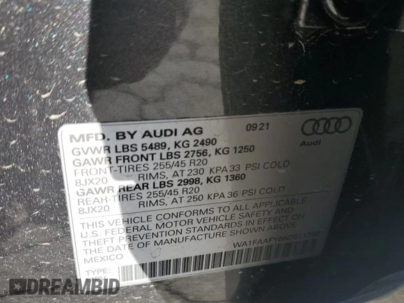 2022 Audi Q5 S line Prestige with VIN WA1FAAFY6N2011780, listed as a Copart auction lot 75135944 with 19,612 mi miles and Non Repairable. Bid and sale history available at carsss.com. Image 14.