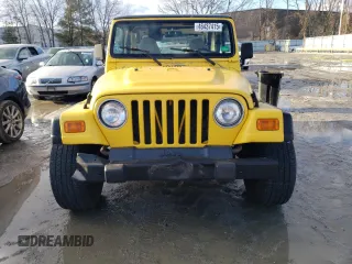 2000 Jeep Wrangler SE with VIN 1J4FA29P4YP791584, listed as a Copart auction lot 46437415 with 157,645 mi miles and Clean Title. Bid and sale history available at carsss.com. Image 5.