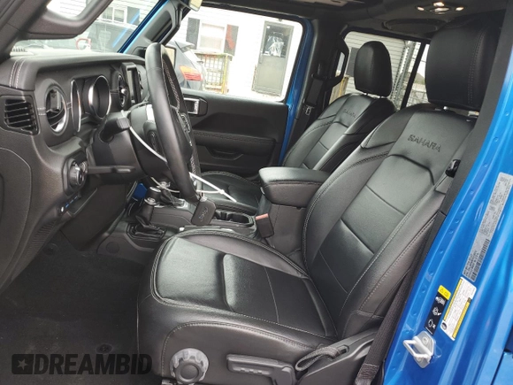 2022 Jeep Wrangler Unlimited Sahara with VIN 1C4JJXP64NW218810, listed as a Copart auction lot 49864565 with 19,462 mi miles and Non repairable. Bid and sale history available at DreamBid. Image 7.