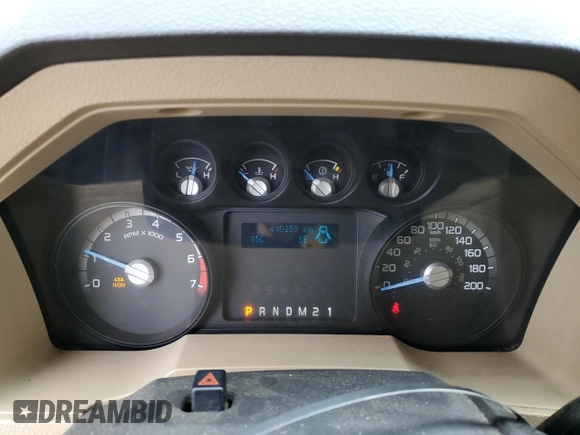 2011 Ford F-250 XL with VIN 1FT7W2B69BEC99908, listed as a Copart auction lot 61919585 with 410,259 mi miles and Salvage title. Bid and sale history available at DreamBid. Image 9.