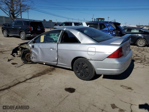 2003 Honda Civic EX with VIN 1HGEM21943L058183, listed as a Copart auction lot 42127365 with 0 mi miles and Salvage Title. Bid and sale history available at carsss.com. Image 2.