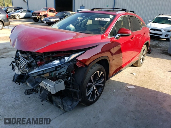 2020 Lexus RX 450h with VIN 2T2HGMDA6LC049329, listed as a Copart auction lot 47334203 with 6,555 mi miles and . Bid and sale history available at DreamBid. Image 1.