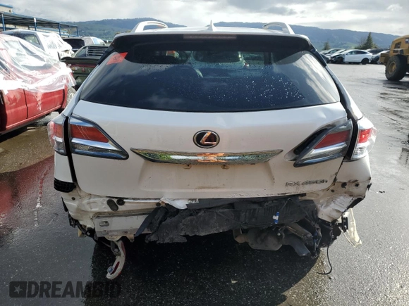 2015 Lexus RX 450h with VIN JTJBC1BA2F2469502, listed as a Copart auction lot 49475915 with 131,175 mi miles and Salvage title. Bid and sale history available at DreamBid. Image 6.