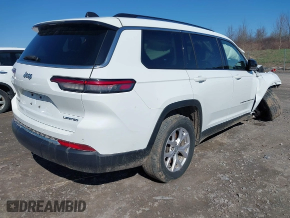 2021 Jeep Grand Cherokee Limited with VIN 1C4RJKBG7M8142511, listed as a IAAI auction lot 41944285 with 94,124 mi miles and . Bid and sale history available at DreamBid. Image 4.