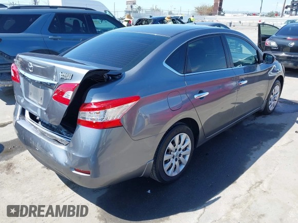 2015 Nissan Sentra S with VIN 3N1AB7AP6FY290586, listed as a IAAI auction lot 42014054 with 127,465 mi miles. Bid and sale history available at carsss.com. Image 4.