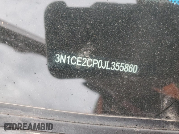 2018 Nissan Note SV with VIN 3N1CE2CP0JL355860, listed as a Copart auction lot 80951274 with 44,918 mi miles and Salvage title. Bid and sale history available at DreamBid. Image 12.