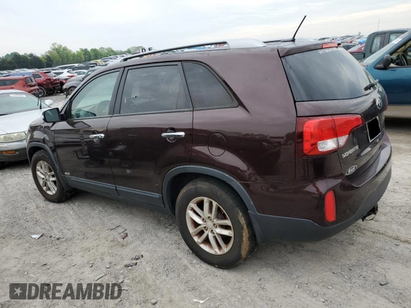2015 Kia Sorento LX with VIN 5XYKTDA70FG653790, listed as a Copart auction lot 51019724 with 140,002 mi miles and Clean Title. Bid and sale history available at carsss.com. Image 2.