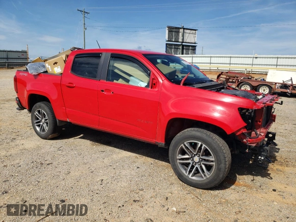 2020 Chevrolet Colorado 4WD Work Truck with VIN 1GCGTBEN0L1145933, listed as a Copart auction lot 60484365 with 70,417 mi miles and Salvage title. Bid and sale history available at DreamBid. Image 4.