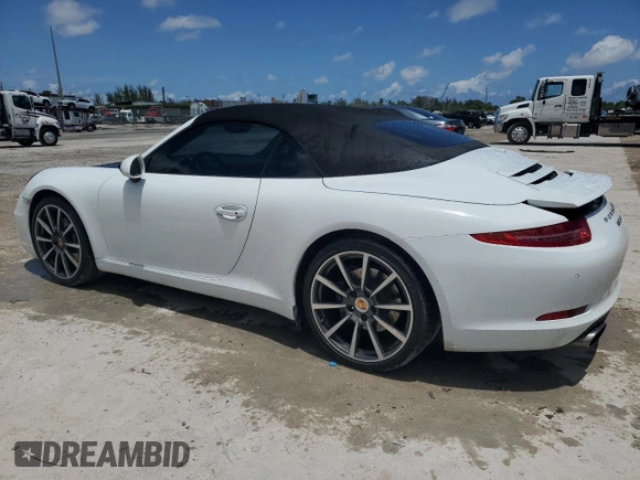 2014 Porsche 911 Carrera with VIN WP0CA2A9XES140829, listed as a Copart auction lot 55760625 with 38,013 mi miles and Salvage Title. Bid and sale history available at DreamBid. Image 2.