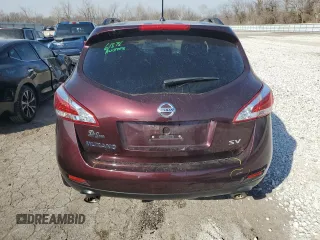 2014 Nissan Murano SV with VIN JN8AZ1MUXEW418975, listed as a Copart auction lot 44409704 with 100,336 mi miles and Salvage Title. Bid and sale history available at carsss.com. Image 6.