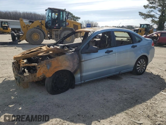 2008 Ford Focus S with VIN 1FAHP34N88W264717, listed as a Copart auction lot 47538965 with 0 mi miles and Salvage Title. Bid and sale history available at carsss.com. Image 1.