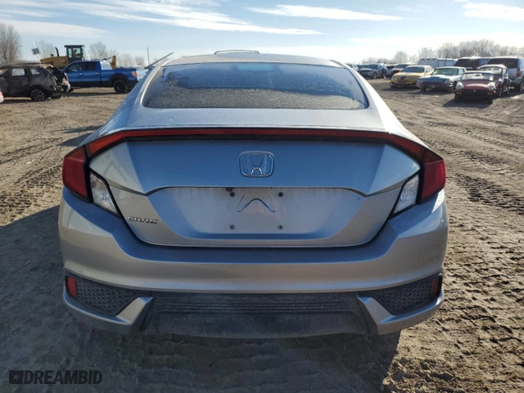 2017 Honda Civic Coupe LX with VIN 2HGFC4B57HH306798, listed as a Copart auction lot 47465915 with 67,685 mi miles and Clean Title. Bid and sale history available at carsss.com. Image 6.