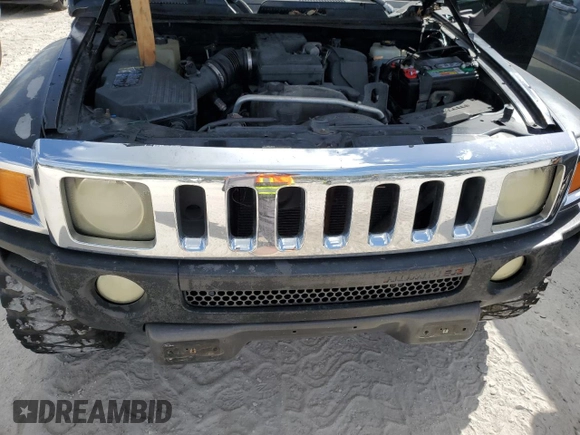 2007 Hummer H3 SUV with VIN 5GTDN13E478201274, listed as a Copart auction lot 78855014 with 188,946 mi miles and Salvage Title. Bid and sale history available at DreamBid. Image 12.
