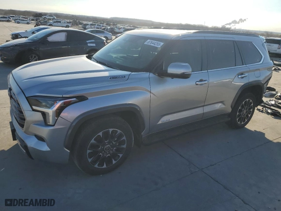 2023 Toyota Sequoia SR5 with VIN 7SVAAABA9PX003645, listed as a Copart auction lot 87644255 with 37,133 mi miles and Salvage Title. Bid and sale history available at carsss.com. Image 1.