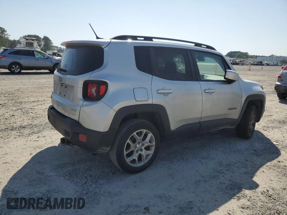 2017 Jeep Renegade Latitude with VIN ZACCJABB7HPE91641, listed as a Copart auction lot 53029205 with 210,002 mi miles and Salvage title. Bid and sale history available at DreamBid. Image 3.