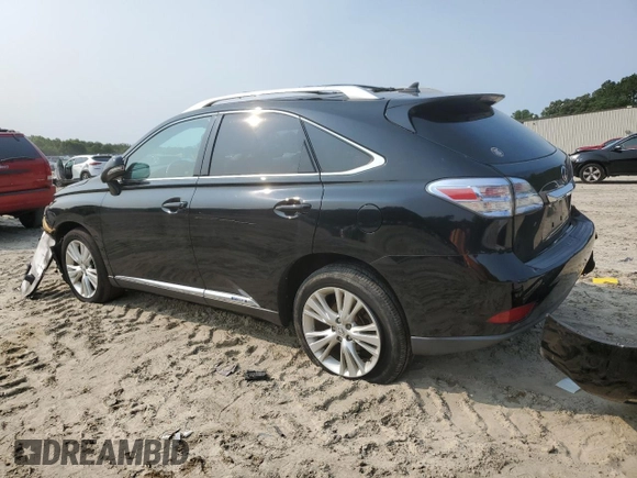 2011 Lexus RX 450h with VIN JTJBC1BAXB2032275, listed as a Copart auction lot 58823935 with 108,690 mi miles and Salvage title. Bid and sale history available at DreamBid. Image 2.