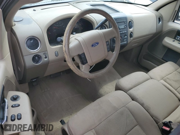 2005 Ford F-150 XL with VIN 1FTRF12W05NB05547, listed as a Copart auction lot 49312315 with 327,417 mi miles and Salvage Title. Bid and sale history available at carsss.com. Image 8.