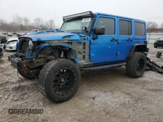 2015 Jeep Wrangler Unlimited Sahara with VIN 1C4BJWEGXFL526853, listed as a Copart auction lot 44904025 with 110,110 mi miles and Salvage Title. Bid and sale history available at carsss.com. Image 1.