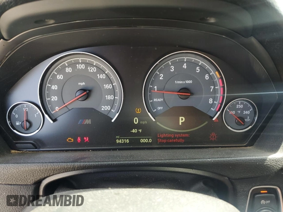 2015 BMW M4 with VIN WBS3R9C5XFK332208, listed as a Copart auction lot 59986204 with 94,316 mi miles and Salvage Title. Bid and sale history available at carsss.com. Image 9.