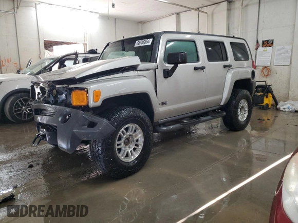 2006 Hummer H3 with VIN 5GTDN136568173279, listed as a Copart auction lot 86088854 with 142,813 mi miles and Salvage Title. Bid and sale history available at DreamBid. Image 1.