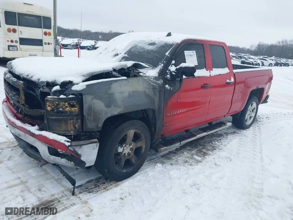 2015 Chevrolet Silverado 1500 LT with VIN 1GCVKREH6FZ284239, listed as a IAAI auction lot 41190617 with 1 mi miles. Bid and sale history available at carsss.com. Image 2.