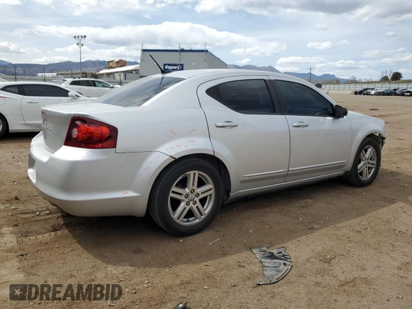 2012 Dodge Avenger SE with VIN 1C3CDZAB7CN322846, listed as a Copart auction lot 52442395 with 152,447 mi miles and Salvage Title. Bid and sale history available at carsss.com. Image 3.