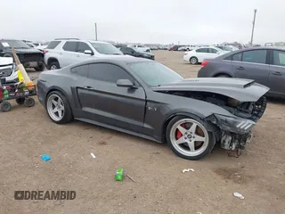 2016 Ford Mustang GT with VIN 1FA6P8CF0G5283880, listed as a IAAI auction lot 41477558 with 1 mi miles. Bid and sale history available at carsss.com. Image 1.