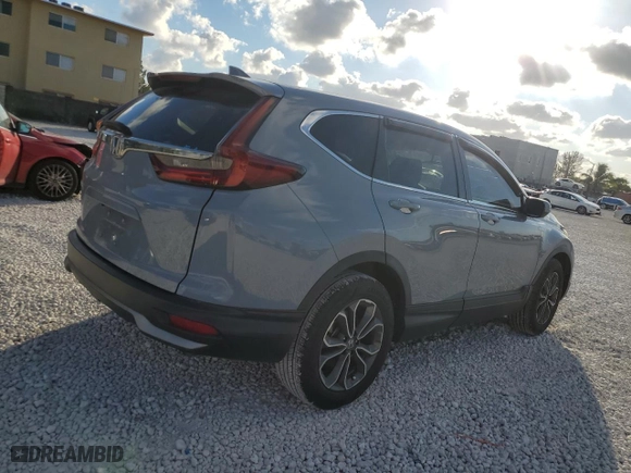 2021 Honda CR-V EX with VIN 7FARW1H52ME003585, listed as a Copart auction lot 43038335 with 45,139 mi miles and Clean Title. Bid and sale history available at carsss.com. Image 3.