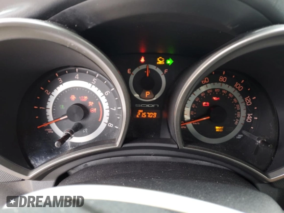 2012 Scion tC with VIN JTKJF5C77C3026437, listed as a Copart auction lot 45484865 with 215,709 mi miles and Salvage Title. Bid and sale history available at carsss.com. Image 9.